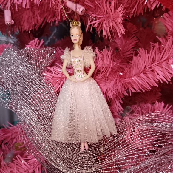 VINTAGE 90s Barbie Doll Sugar Plum Fairy Ballerina Nutcracker Avon Ornament - Picture 9 of 11